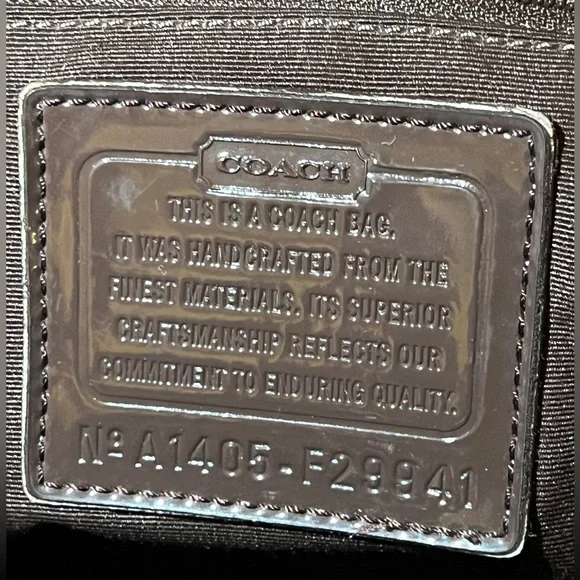 Signature Brown Coach Purse - Picture 14 of 14